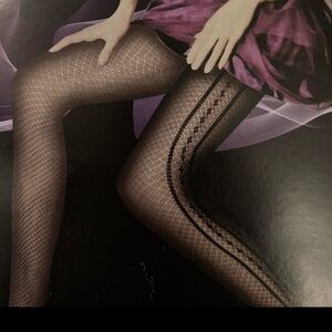 Elegant Black Fishnet Tights